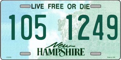 NH license plate 1051249