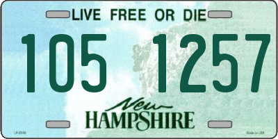 NH license plate 1051257