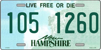 NH license plate 1051260