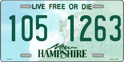 NH license plate 1051263