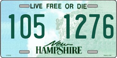 NH license plate 1051276