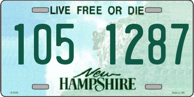 NH license plate 1051287