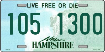 NH license plate 1051300