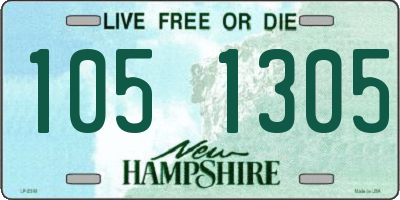 NH license plate 1051305