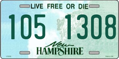 NH license plate 1051308