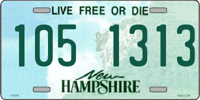 NH license plate 1051313