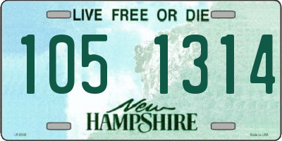 NH license plate 1051314