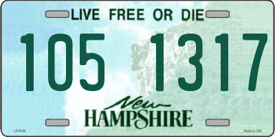 NH license plate 1051317
