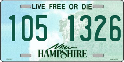 NH license plate 1051326