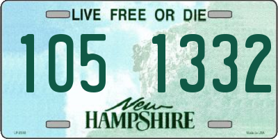NH license plate 1051332