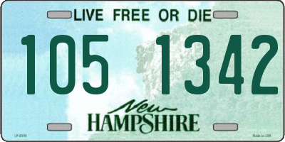 NH license plate 1051342