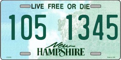 NH license plate 1051345