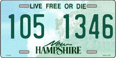 NH license plate 1051346