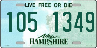 NH license plate 1051349