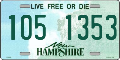 NH license plate 1051353