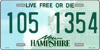 NH license plate 1051354