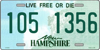 NH license plate 1051356