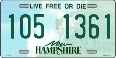 NH license plate 1051361