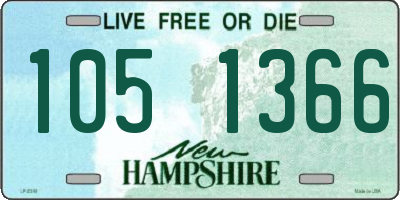 NH license plate 1051366