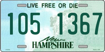 NH license plate 1051367