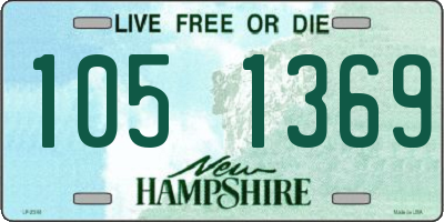 NH license plate 1051369