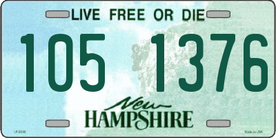 NH license plate 1051376