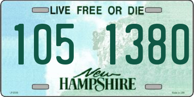 NH license plate 1051380