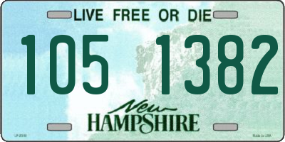 NH license plate 1051382