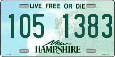 NH license plate 1051383