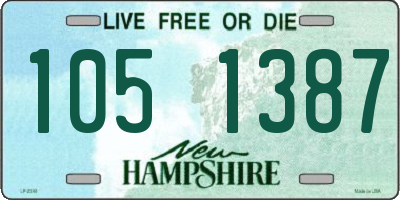 NH license plate 1051387