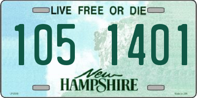 NH license plate 1051401