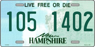 NH license plate 1051402