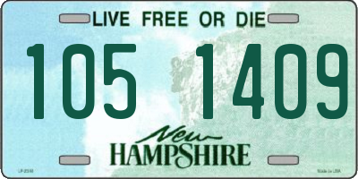 NH license plate 1051409