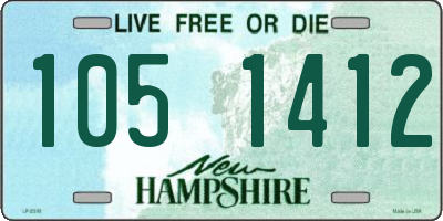 NH license plate 1051412