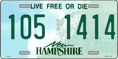 NH license plate 1051414