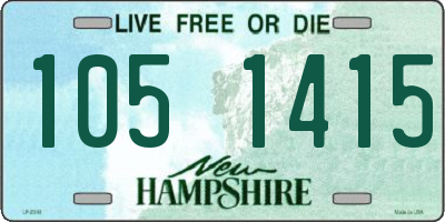 NH license plate 1051415