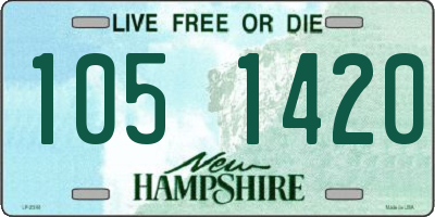 NH license plate 1051420