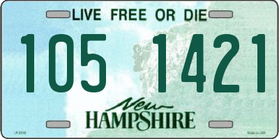 NH license plate 1051421