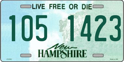 NH license plate 1051423