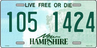NH license plate 1051424