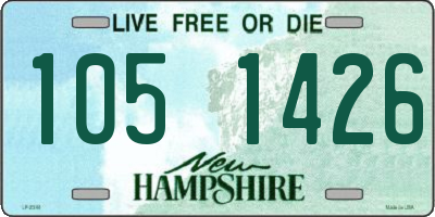 NH license plate 1051426