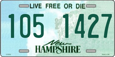 NH license plate 1051427