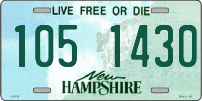 NH license plate 1051430