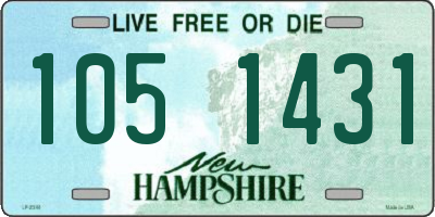 NH license plate 1051431