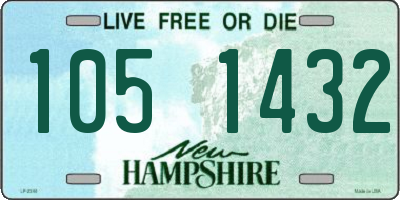 NH license plate 1051432