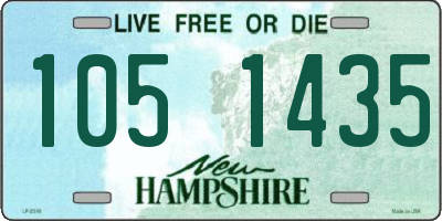 NH license plate 1051435