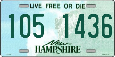 NH license plate 1051436
