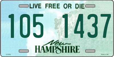 NH license plate 1051437