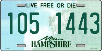 NH license plate 1051443