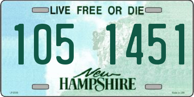 NH license plate 1051451